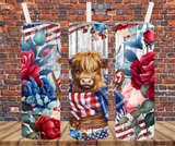 Patriotic Cow - Lunch Tote - Sublimation Transfer