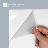 Premium - Matte Clear - Sticker Paper for Inkjet Printers