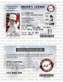Santa License - Waterslide, Sublimation Transfers